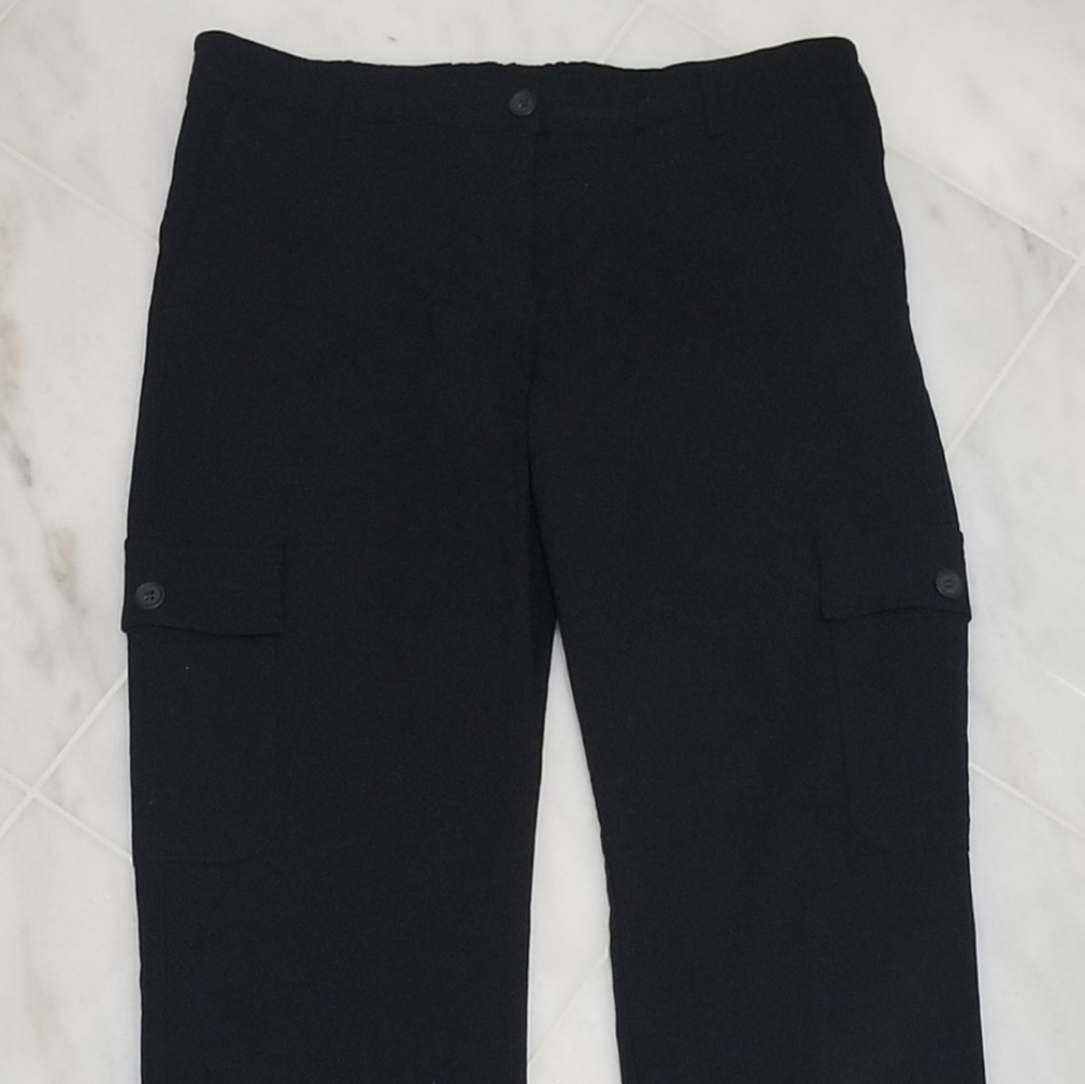 Motherhood Black Cargo Rolled Hem Capris Small - Picture 4 of 14